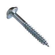Big Horn Wood Screw, #8, 1-1/2 in, Stainless Steel Washer Head Square Drive 12611